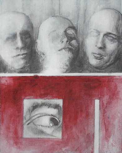 drawing 3 faces 1 eye