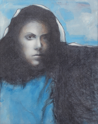 female portrait blue alt-fact title