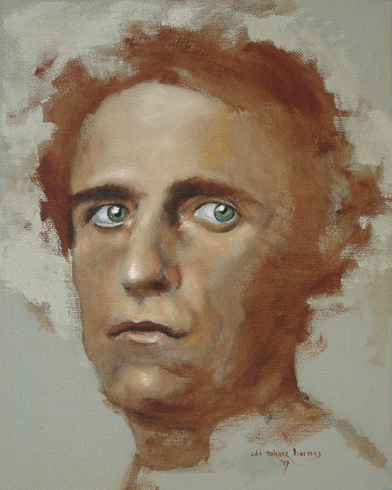 academic style painting male portrait