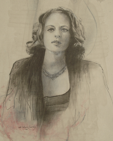 woman's pencil portrait