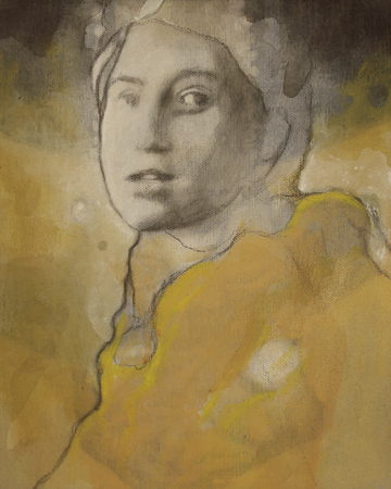 drawing female portrait