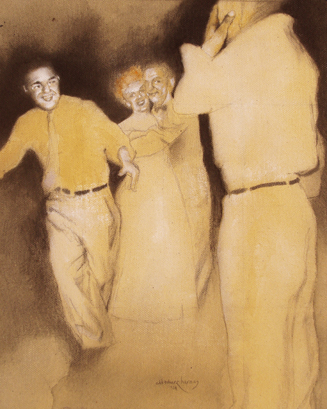 drawing of people dancing