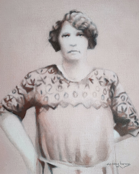 female portrait from a vintage photograph